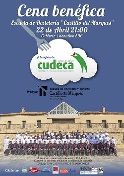 cudeca, cena benefica, castillo del marques, escuela de hosteleria, sabor a malaga