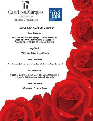 Cena San Valentín 2015, castillo del marques, escuela de hostelería,